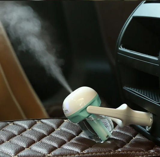 Mini USB Car Humidifier & Aroma Diffuser – 50ml, 7-colour LED, 4 colour options