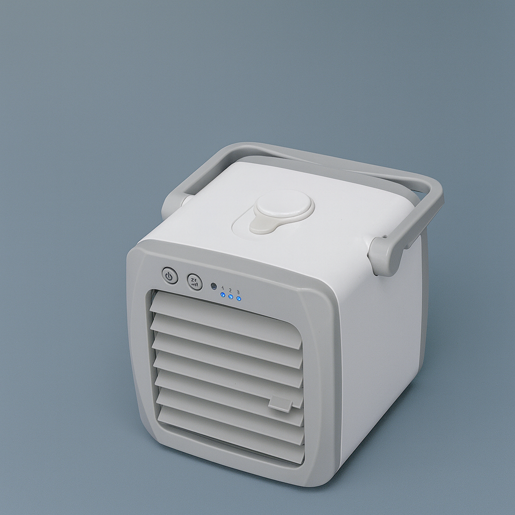 ArcticBreeze USB Portable Air Cooler – evaporative cooling, 7-colour LED